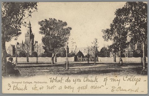 Ormond College, Melbourne, c. 1906