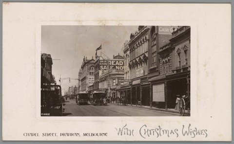CHAPEL STREET, PRAHRAN, MELBOURNE, c. 1908