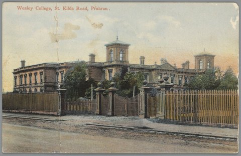 Wesley College, St. Kilda Road, Prahran, c. 1912