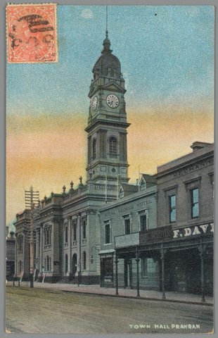 TOWN HALL PRAHRAN, c. 1911