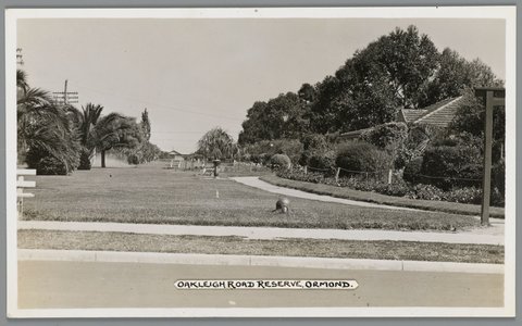 OAKLEIGH ROAD RESERVE, ORMOND, c. 1914