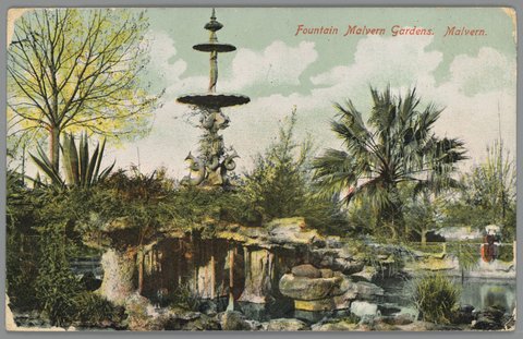 Fountain Malvern Gardens. Malvern, c. 1907