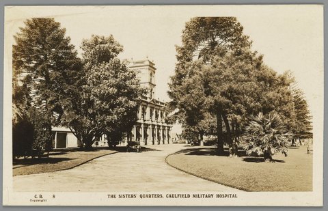 THE SISTERS' QUARTERS, CAULFIELD MILITARY HOSPITAL, c. 1920