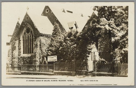 ST. STEPHEN'S CHURCH OF ENGLAND, RICHMOND, MELBOURNE, VICTORIA, c. 1921