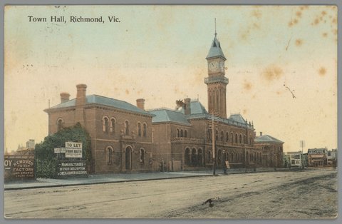 Town Hall, Richmond, Vic, c. 1908