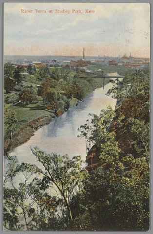 River Yarra at Studley Park, Kew, c. 1908