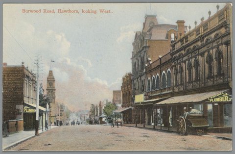 Burwood Road, Hawthorn, looking West, c. 1906