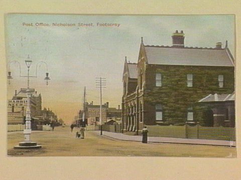 Post Office, Nicholson Street, Footscray, c. 1906