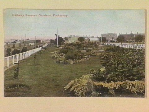 Railway Reserve Gardens, Footscray, c. 1906