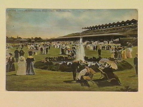 On the lawn, Flemington Cup Day, Melbourne, c. 1907