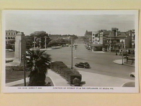 JUNCTION OF FITZROY ST. & THE ESPLANADE, ST. KILDA, VIC, c. 1945