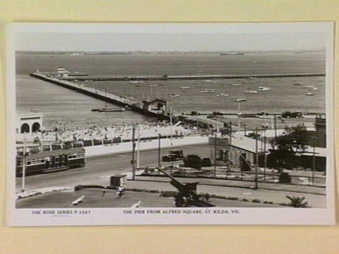 THE PIER FROM ALFRED SQUARE, ST. KILDA, VIC, c. 1945