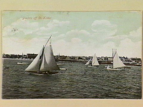 Yachts off St. Kilda, c. 1908