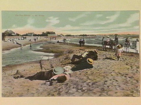 On the Sands at St. Kilda, c. 1907
