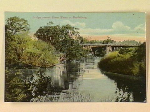 Bridge across River Yarra at Heidelberg, c. 1913