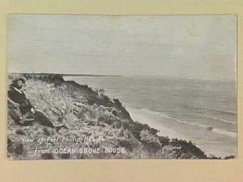 View of Port Phillip Heads from OCEAN GROVE HOUSE, c. 1907