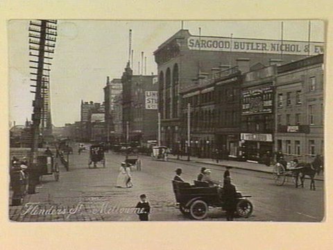 Flinders St., Melbourne, c. 1907