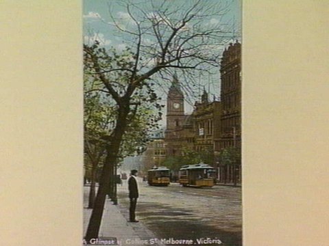 A Glimpse of Collins St. Melbourne. Victoria, c. 1908