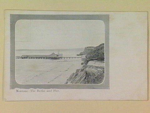 Mentone - The Baths and Pier, c. 1907