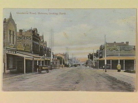 Glenferrie Road, Malvern, looking North, c. 1906