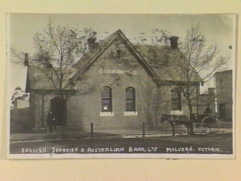 ENGLISH SCOTTISH & AUSTRALIAN BANK LTD. MALVERN. VICTORIA, c. 1905