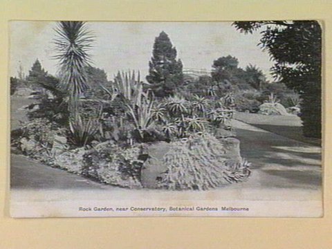 Rock Garden, near Conservatory, Botanical Gardens Melbourne, c. 1905