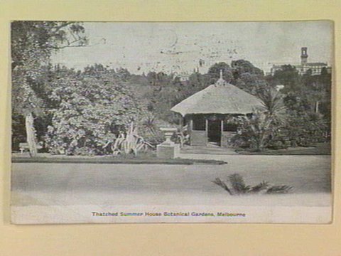 Thatched Summer House Botanical Gardens, Melbourne, c. 1905