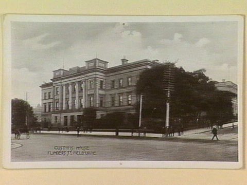 CUSTOMS HOUSE FLINDERS ST., MELBOURNE, c. 1910
