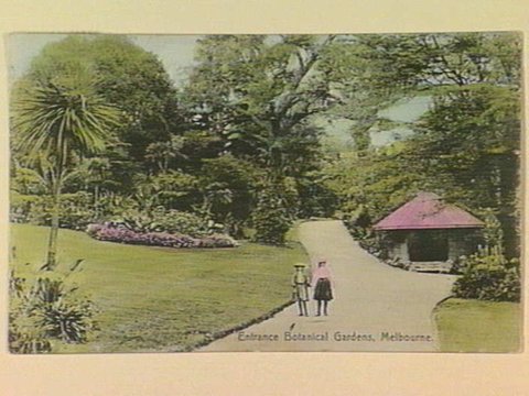 Entrance Botanical Gardens, Melbourne, c. 1906