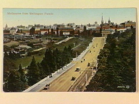 Melbourne from Wellington Parade, c. 1906