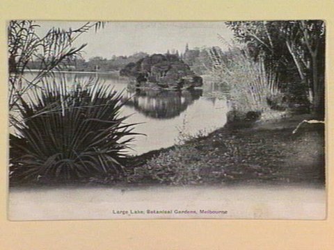 Large Lake, Botanical Gardens, Melbourne, c. 1905