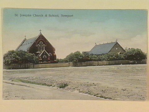 St. Josephs Church & School, Newport, c. 1907