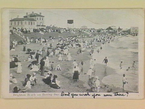 Brighton Beach on Boxing Day, c. 1906