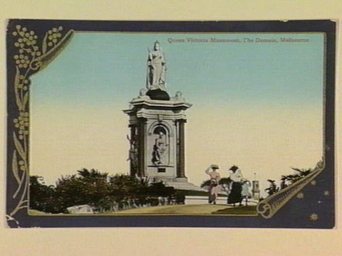 Queen Victoria Monument, The Domain, Melbourne, c. 1909