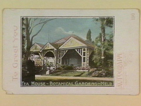 TEA HOUSE - BOTANICAL GARDENS - MELB, c. 1904