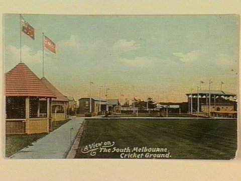 A View on The South Melbourne Cricket Ground, c. 1906