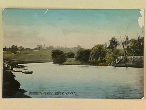 BURNLEY FERRY. RIVER YARRA, c. 1912