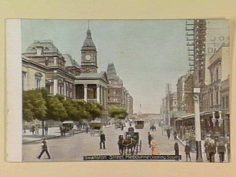 Swanston Street, Melbourne (looking South), c. 1908
