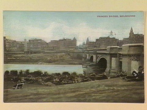 PRINCES BRIDGE, MELBOURNE, c. 1908