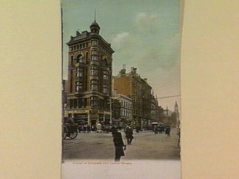 Corner of Elizabeth and Collins Streets, 1890–1910