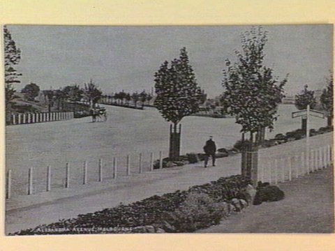 ALEXANDRA AVENUE, MELBOURNE, c. 1908