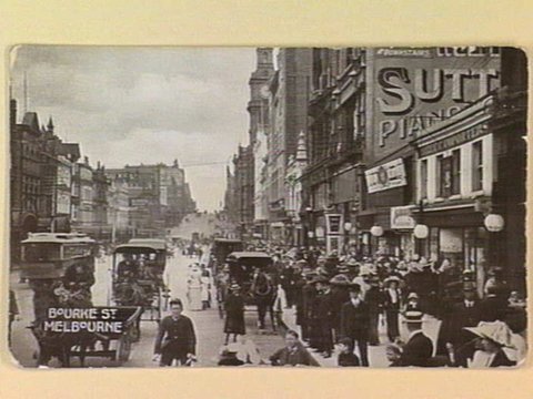 BOURKE ST. MELBOURNE, c. 1908
