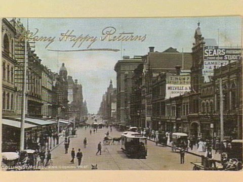 COLLINS ST. MELBOURNE, LOOKING WEST, c. 1908