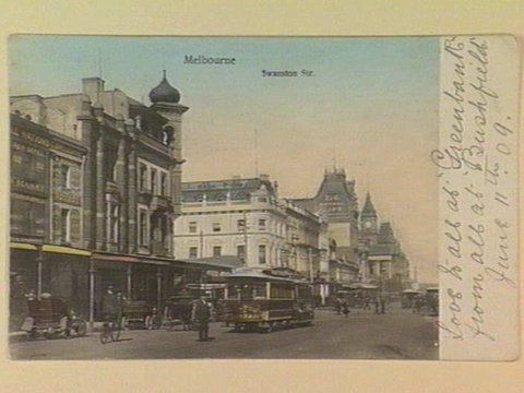 Swanston Str. Melbourne, c. 1909