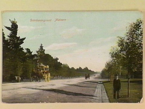 Dandenongroad. [Dandenong Road] Malvern, c. 1908
