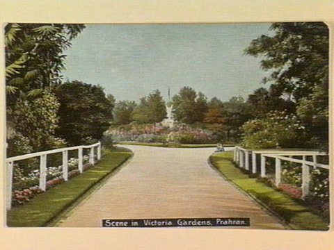 Scene in Victoria Gardens, Prahran, c. 1908