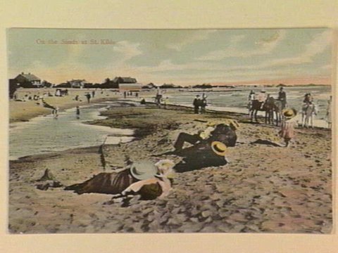 On the Sands at St. Kilda, c. 1908