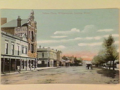 Nelson Place, Williamstown (looking West), c. 1908
