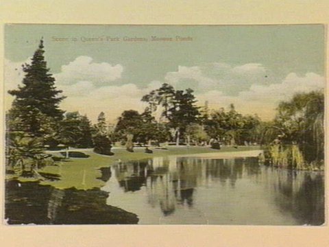 Scene in Queen's Park Gardens, Moonee Ponds, c. 1907