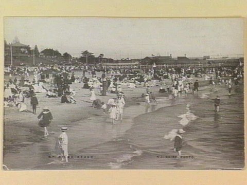 ST. KILDA BEACH, c. 1910